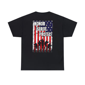 Honor, Serve, Protect - Unisex Heavy Cotton Tee